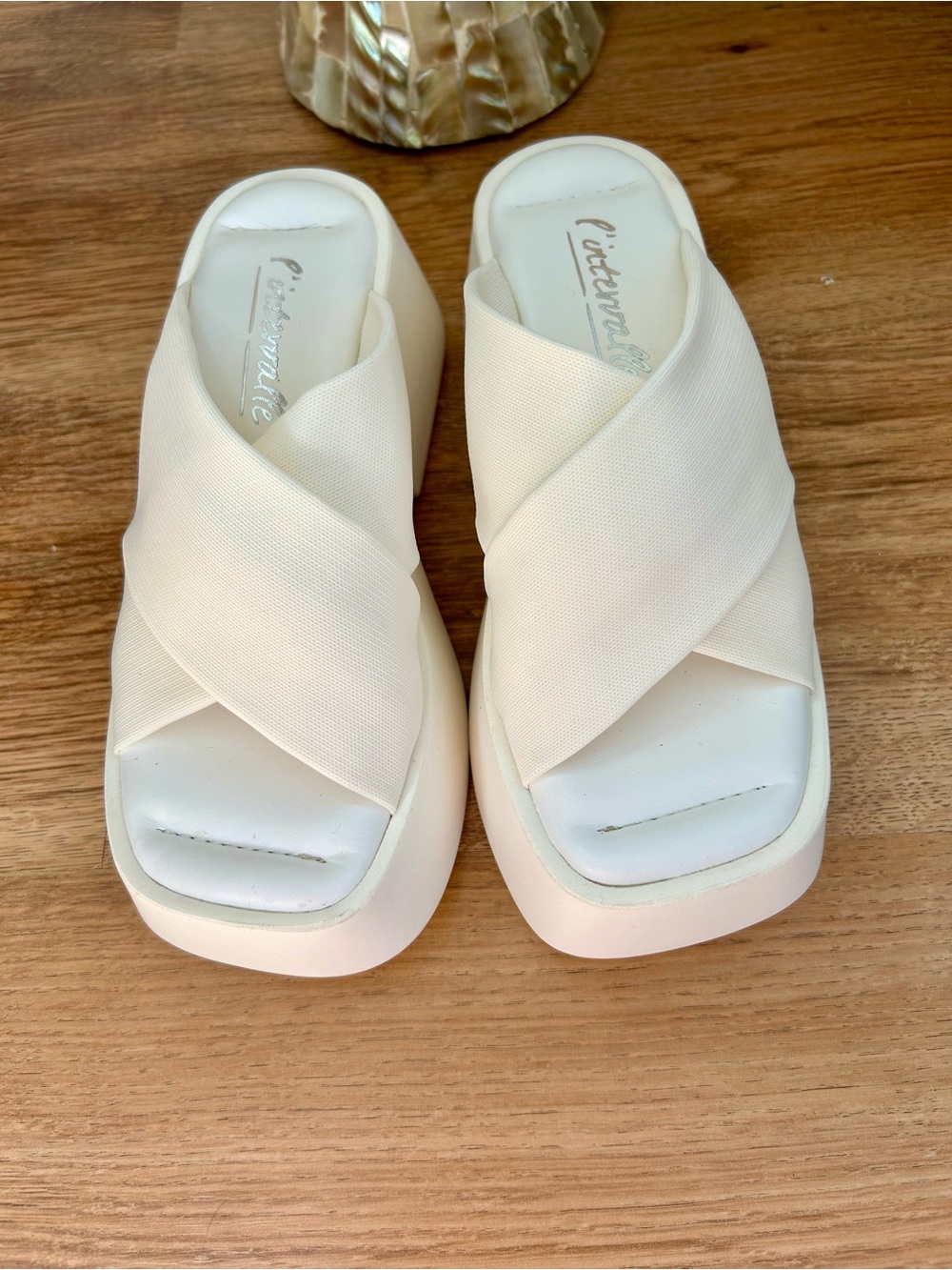 🤍 L’Intervalle Platform Slide Sandals - Picture 3 of 8